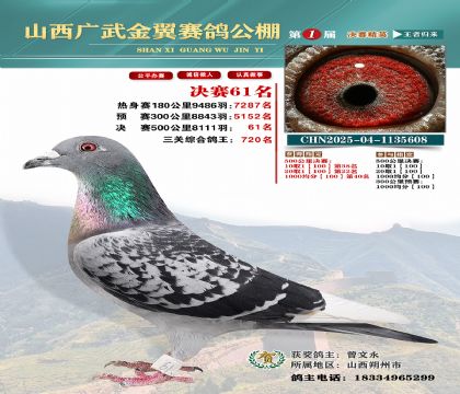 廣武金翼決賽61名