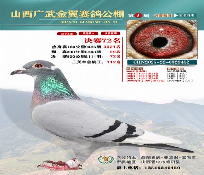 廣武金翼決賽72名