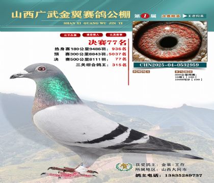 廣武金翼決賽77名