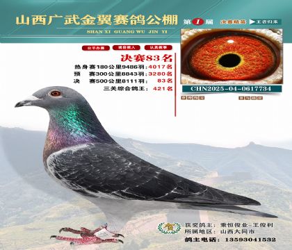 廣武金翼決賽83名