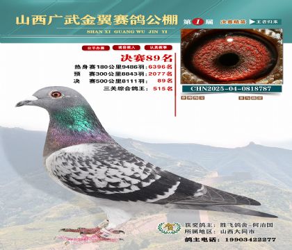 廣武金翼決賽89名