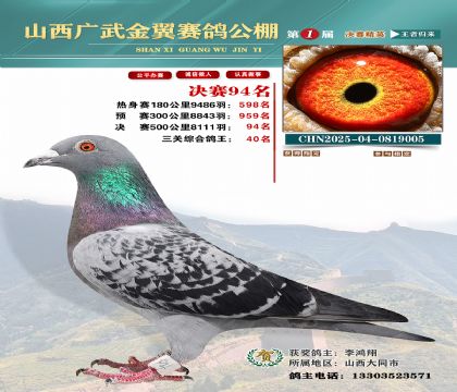 廣武金翼決賽94名