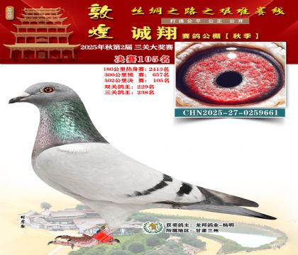 敦煌诚翔决赛105名