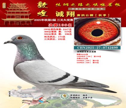 敦煌诚翔决赛106名