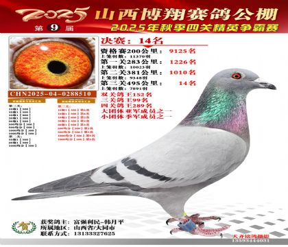 山西博翔决赛14名