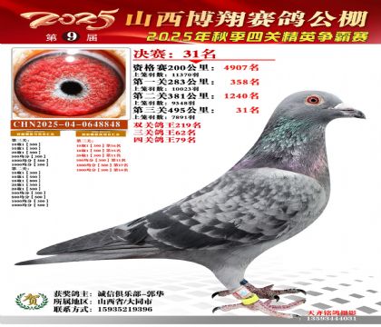 山西博翔决赛31名