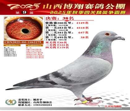 山西博翔决赛38名