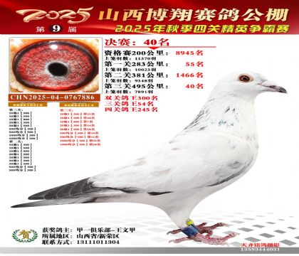 山西博翔决赛40名