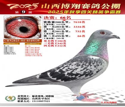 山西博翔决赛66名