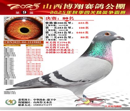 山西博翔决赛80名