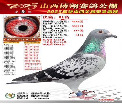 山西博翔决赛81名