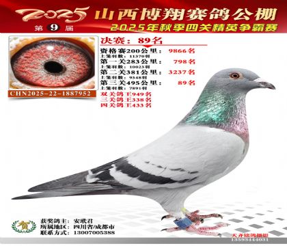 山西博翔决赛89名