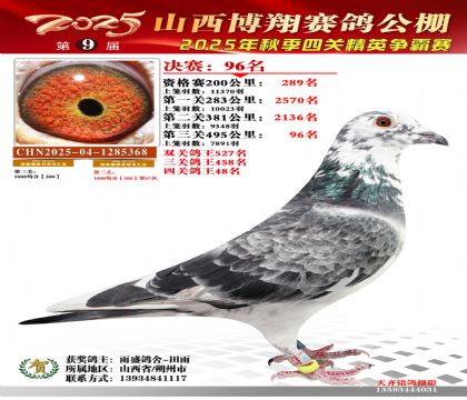 山西博翔决赛96名