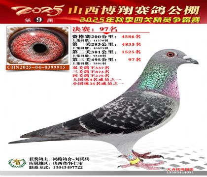 山西博翔决赛97名