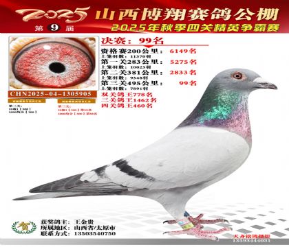 山西博翔决赛99名