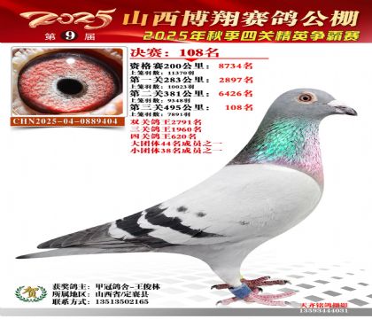 山西博翔决赛108名