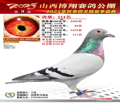 山西博翔决赛111名