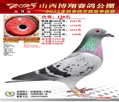 山西博翔决赛120名