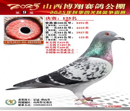 山西博翔决赛125名