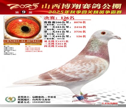 山西博翔决赛126名