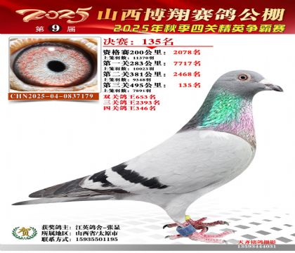 山西博翔决赛135名