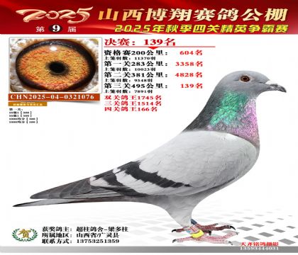 山西博翔决赛139名