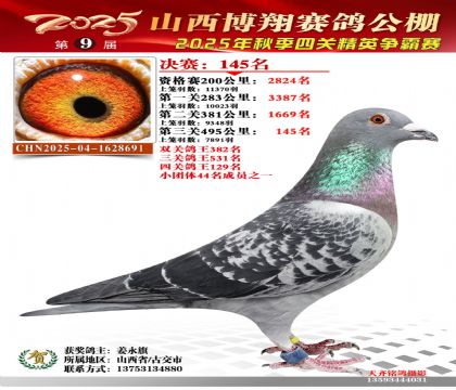 山西博翔决赛145名