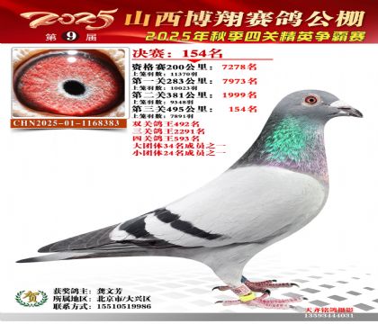 山西博翔决赛154名