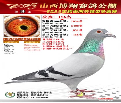 山西博翔决赛156名