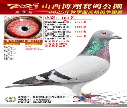 山西博翔决赛161名