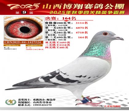 山西博翔决赛164名