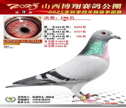 山西博翔决赛196名