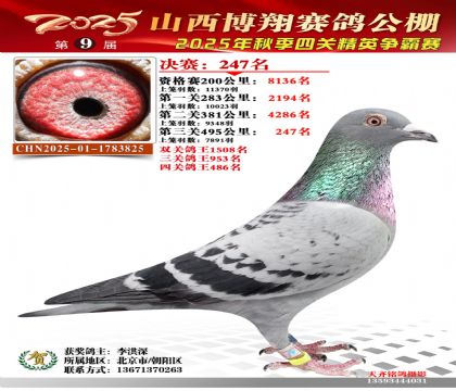 山西博翔决赛247名