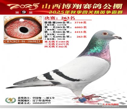 山西博翔决赛263名