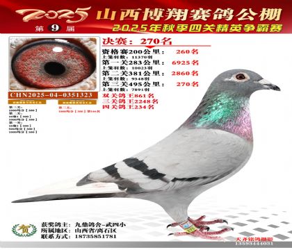 山西博翔决赛270名