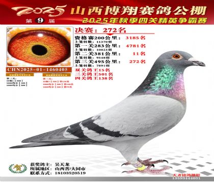 山西博翔决赛272名