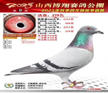 山西博翔决赛279名