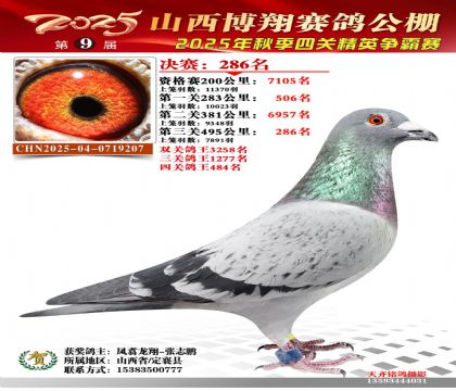 山西博翔决赛286名