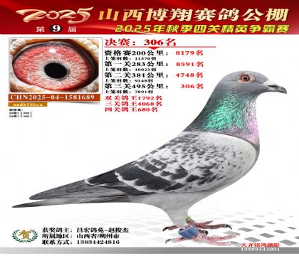 山西博翔决赛306名