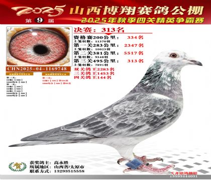 山西博翔决赛313名