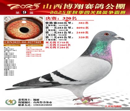 山西博翔决赛320名