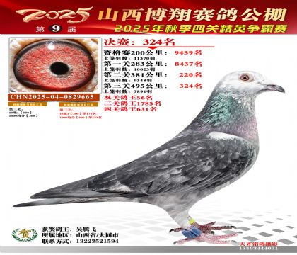 山西博翔决赛324名