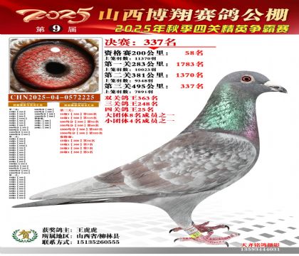 山西博翔决赛337名