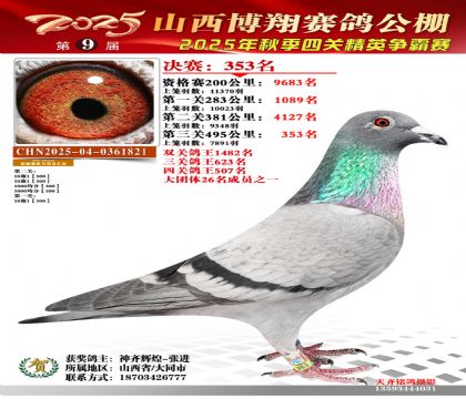 山西博翔决赛353名