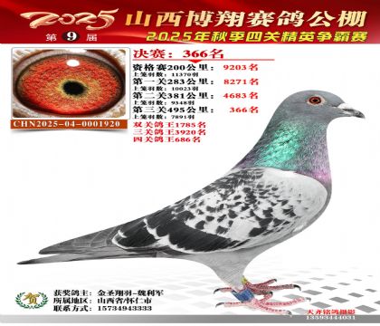 山西博翔决赛366名