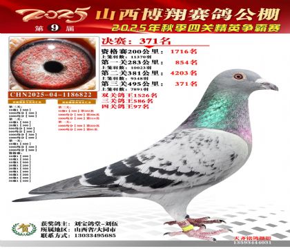 山西博翔决赛371名