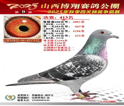 山西博翔决赛413名