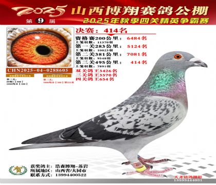 山西博翔决赛414名