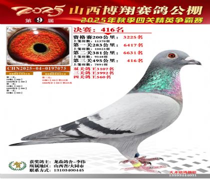 山西博翔决赛416名