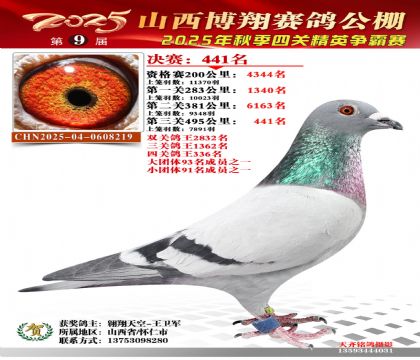 山西博翔决赛441名